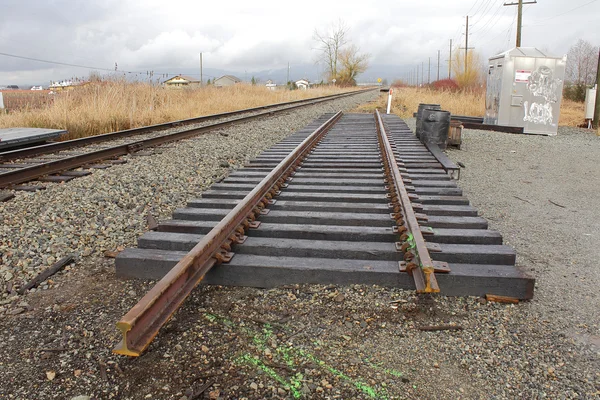 Spoorlijn Track sectionele — Stockfoto