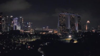 Singapur 'un Marina Körfezi Kumları üzerinde İHA