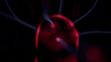 Plazma Küresi Mavi Plazmayla Parlayan Kırmızı