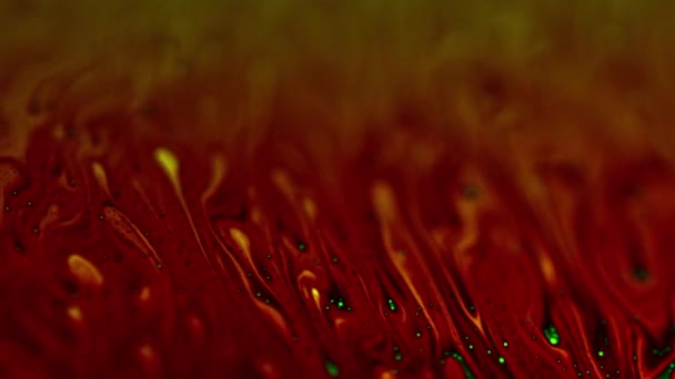 The Majestic Hot Red Soyut of Soap Film Surface in Closeup — Stok video