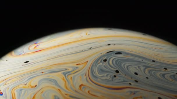 Surface with Grey and Yellow Line Streaks Creating a Swirly Motion — Stock Video