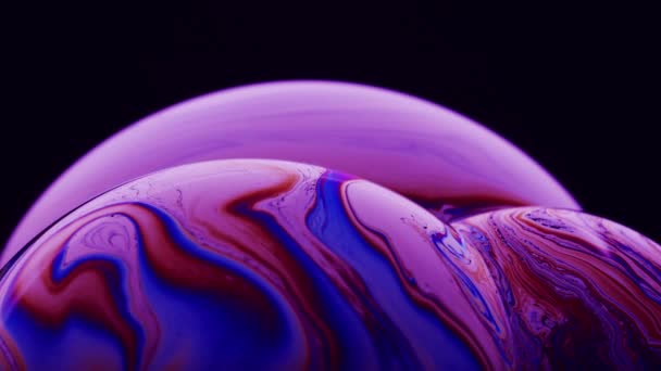 Beautiful Abstract Macro Shot of Pink and Blue Colors on the Surface: — Stock Footage Beautiful Abstract Macro Shot of Pink and Blue Colors on the Surface: — Stock Video