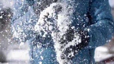 1000 FPS Yavaş Hareket Çekimi Elde Kartopu Ezen Adam