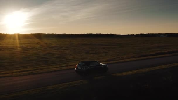 Drone po Mini wzdłuż Sunset Road — Wideo stockowe