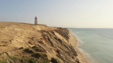 Rubjerg 'e doğru İHA Uçuşu Knude Deniz Feneri