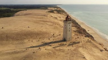 Rubjerg 'e doğru İHA Uçuşu Knude Deniz Feneri