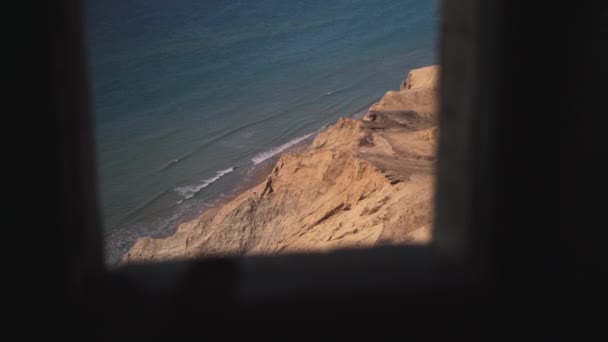 Vista sulla costa dal faro di Rubjerg Knude — Video Stock