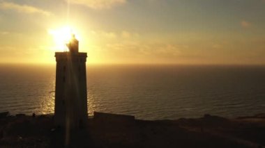Sunset Rubjerg 'de İHA uçağı Knude Deniz Feneri