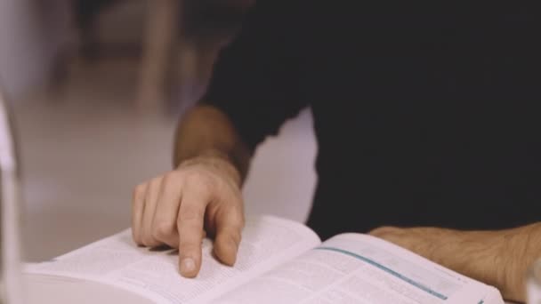 University Students Studying At Tables — Video