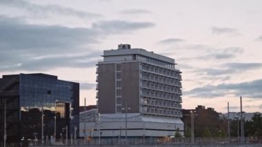 Aarhus 'taki Liman Binaları Geceleri