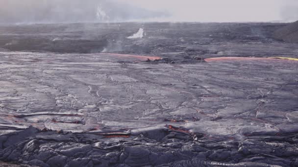 Caudal de lava del volcán Erupting Fagradalsfjall — Vídeos de Stock