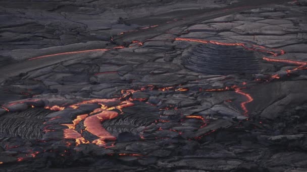 Lava llanura de erupción Volcán Fagradalsfjall — Vídeo de stock