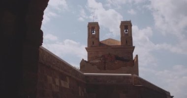 Tabarca Adası 'ndaki İspanyolca İlham Alınan Kilise Aşağı Bakış Açısı