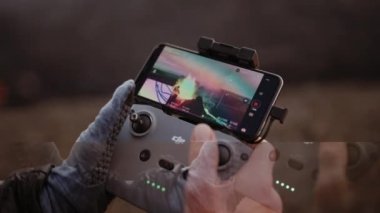 Fagradalsfall Yanardağının Patlamasından Kaydedilen Lava Flow 'u çeken İHA Pilotu