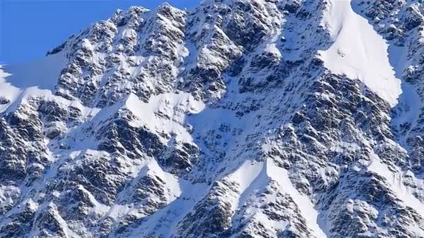 Paisaje de los picos de Aoraki Mount Cook — Vídeo de stock