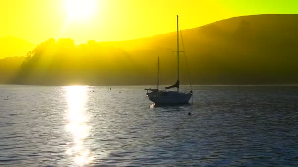 Vue du yacht de luxe — Video