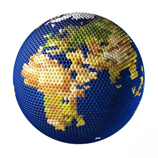 Küçük topları Afrika oluşan dünya oyuncak — Stok fotoğraf