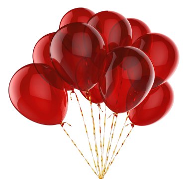 Festival kırmızı balonlar