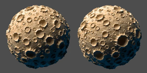 Planeta Luna asteroide aislado —  Fotos de Stock