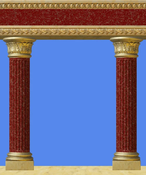 Antique column isolated