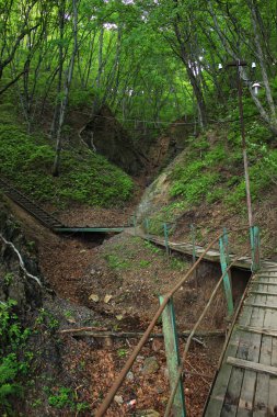 Eski ahşap merdiven