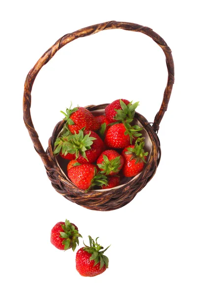 Basket of strawberries — Stock Photo, Image