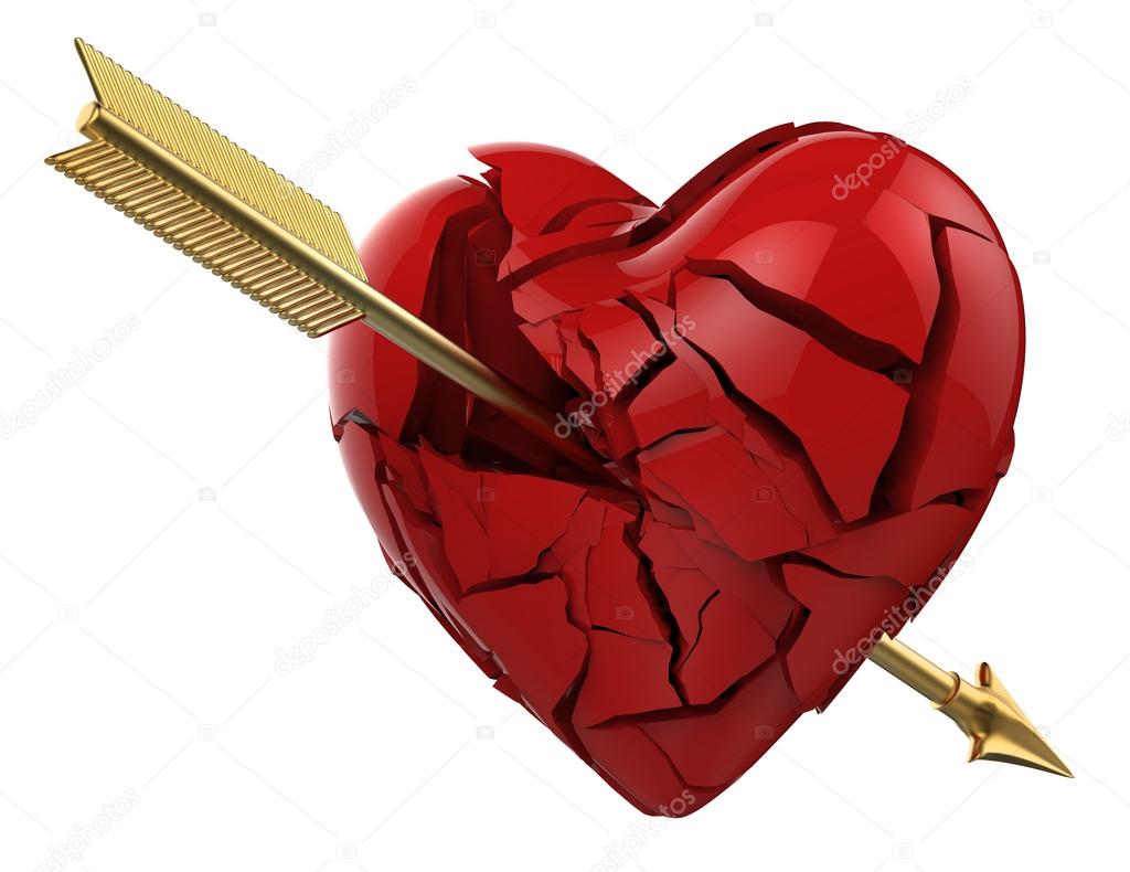 Arrow broke the heart of love