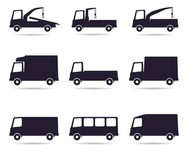 Truck icon set