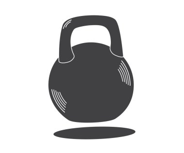Tek renkli kettlebell simgesi