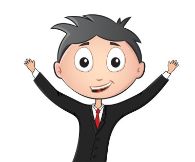 Komik adam uygun ve elleriyle bağla