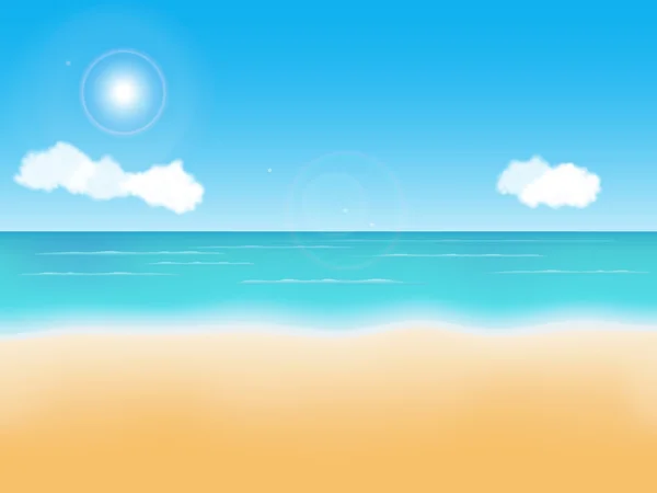 Summer Beach Contexte — Image vectorielle