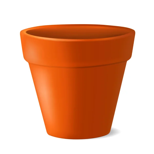 Ilustração do vetor vaso de flores vazio — Vetor de Stock