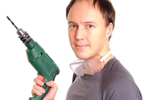 matkap ile adam