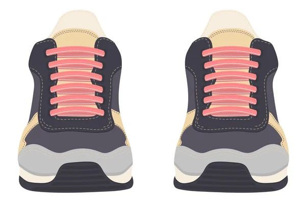 Zapatillas aisladas sobre fondo blanco — Vector de stock