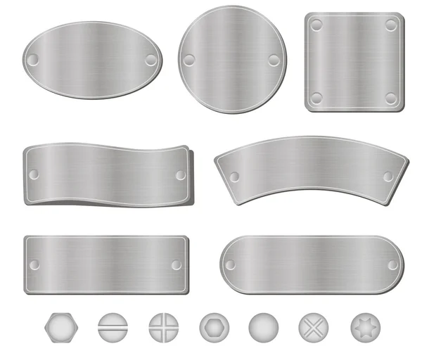 metal plakalar seti