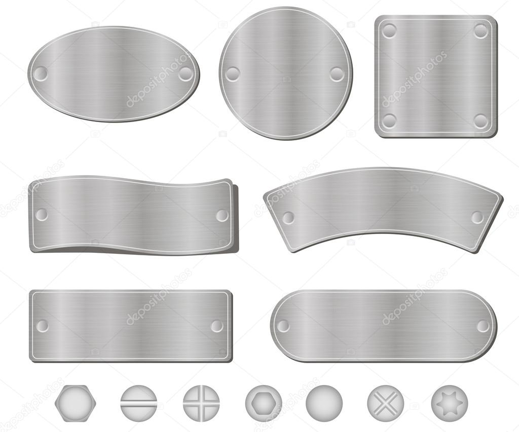 Metal plates set