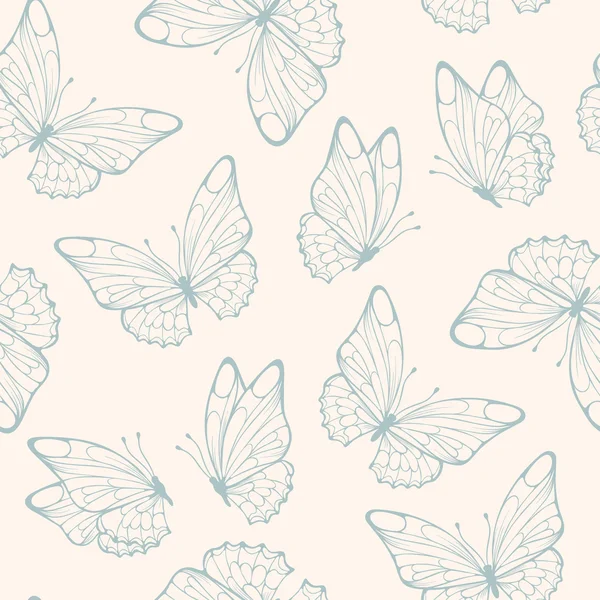 Kelebek ile Seamless modeli. Retro renkleri sorunsuz.