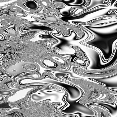 Metal sıvı akışı sanat monokrom desenli arkaplan