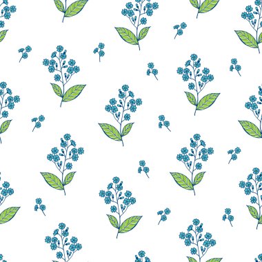 vektör renkli çiçek seamless modeli