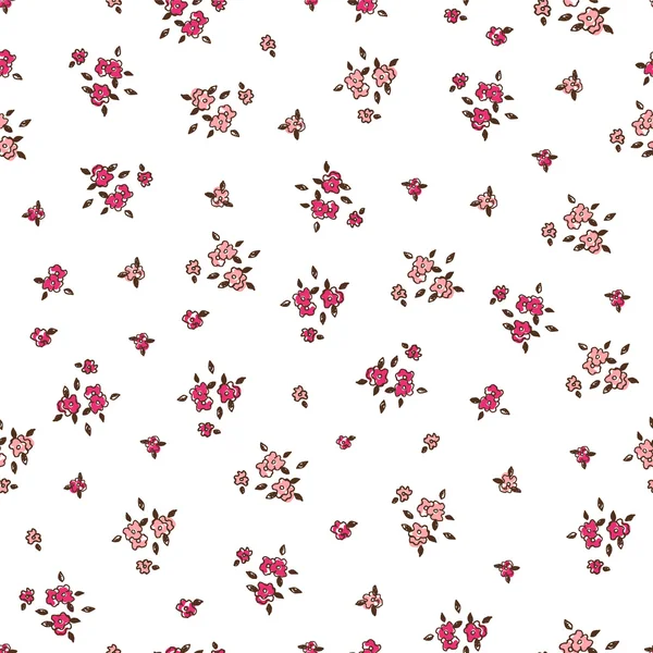 Vector kleurrijke bloemen naadloze patroon — Stockvector