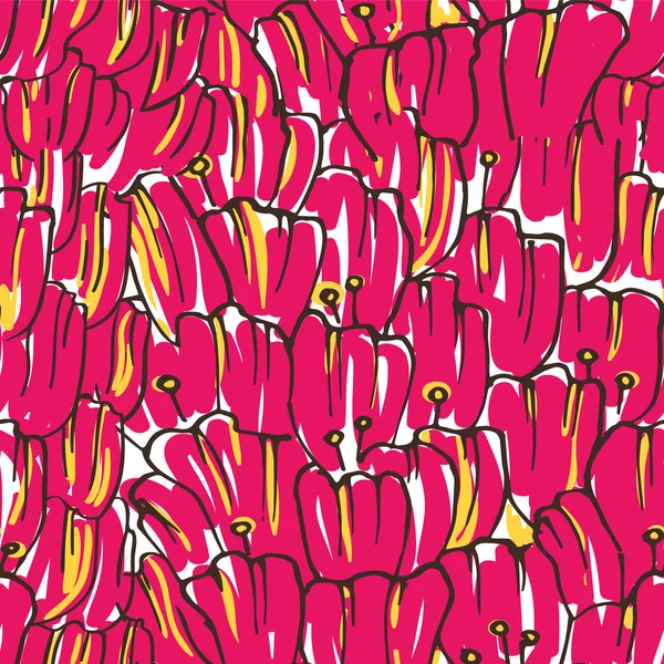 ベクトル カラフルなシームレスな花柄 — ストックベクタ