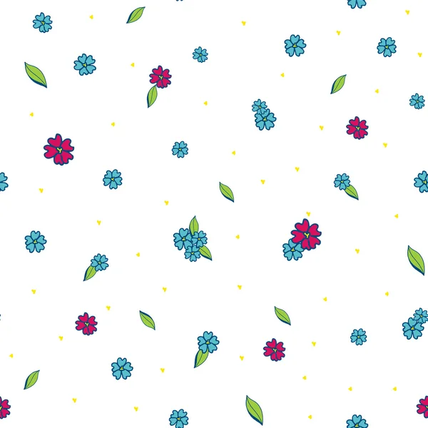 Vector patrón floral inconsútil colorido — Archivo Imágenes Vectoriales