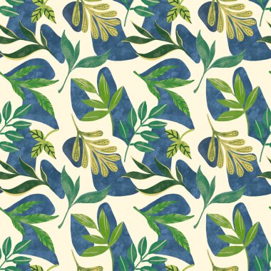 El çizimi, çiçeksiz desen dokusu. Klasik stil.