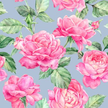 Çiçekli suluboya el rengarenk, parlak, pürüzsüz desen çizmiş.