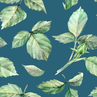 Çiçekli suluboya el rengarenk, parlak, pürüzsüz desen çizmiş.