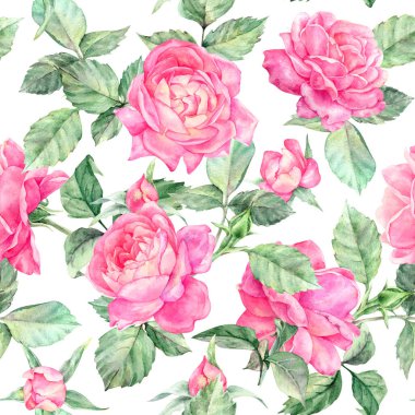 Çiçekli suluboya el rengarenk, parlak, pürüzsüz desen çizmiş.