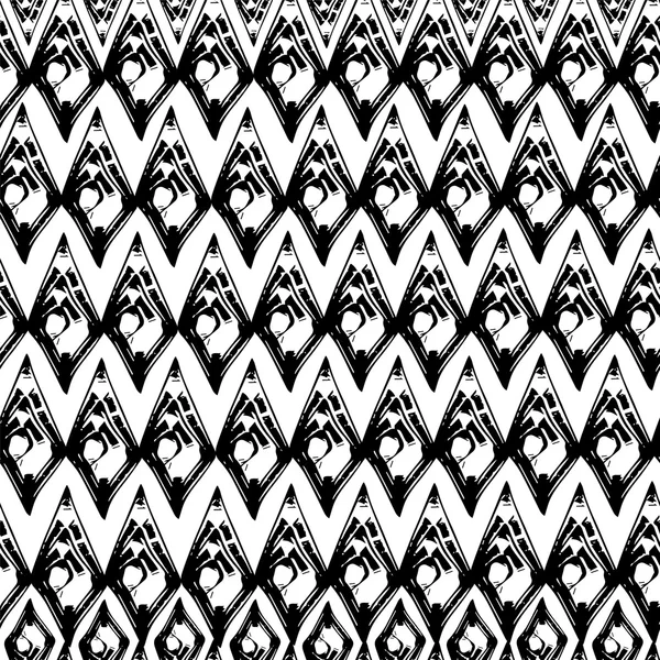 Modèle abstrait de coutures grunge noir et blanc — Image vectorielle