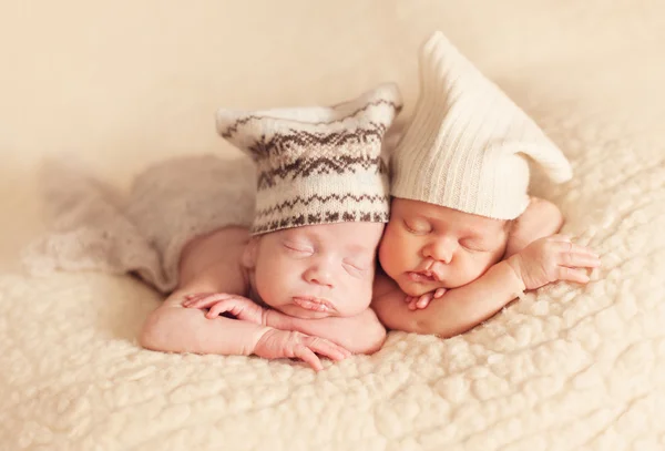 Newborn twins — Stock Photo, Image