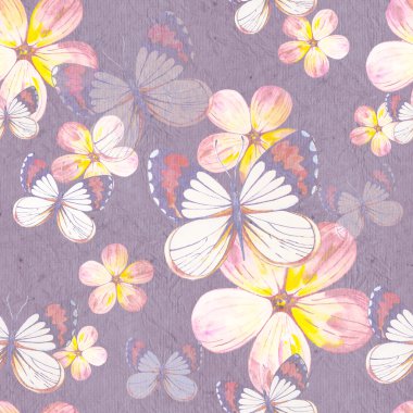 Kelebeklerle kusursuz desen