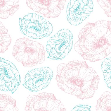 Çiçeksiz suluboya desen